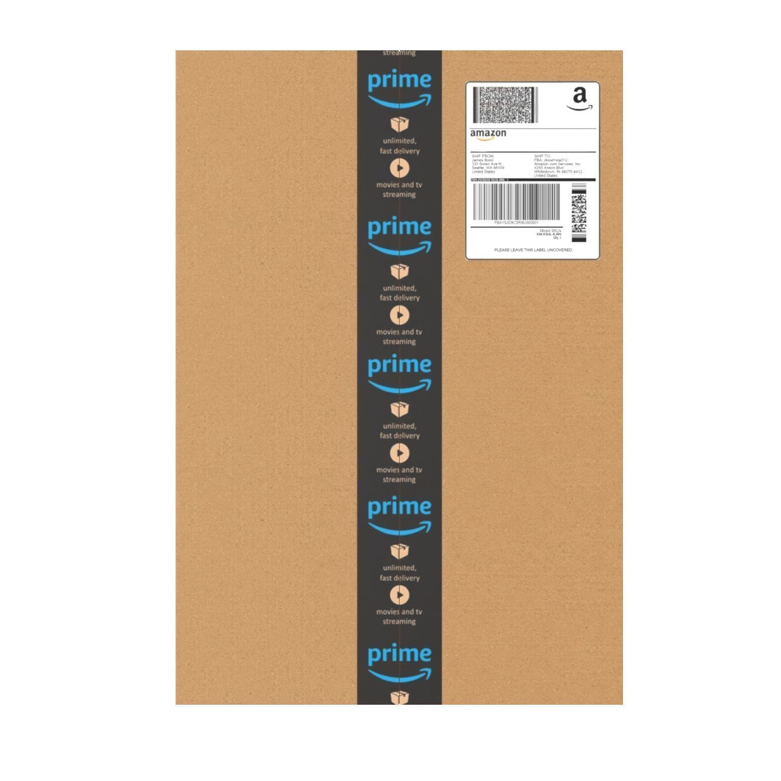 Amazon Box 1K PBR 11 Low-poly 3D model_9