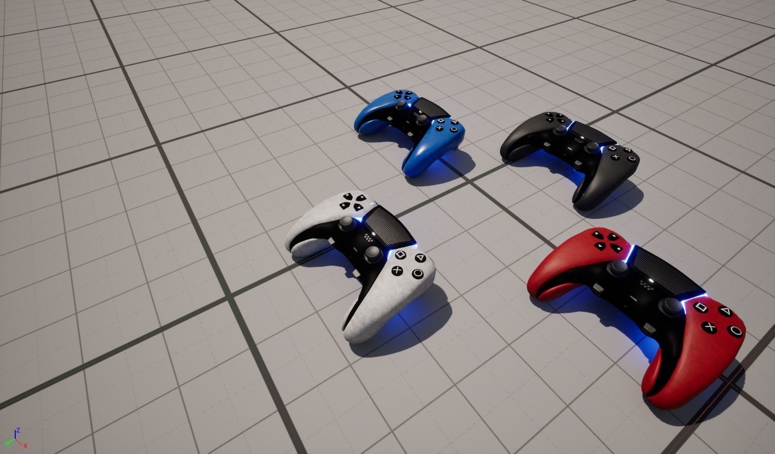 White Joystick Model - High Quality and Detailed 3D Model Low-poly 3D model_3