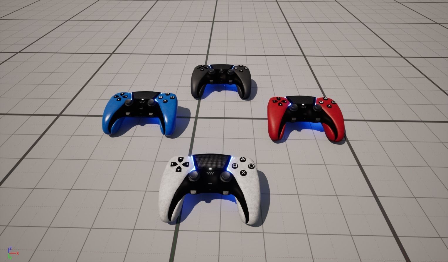 White Joystick Model - High Quality and Detailed 3D Model Low-poly 3D model_9