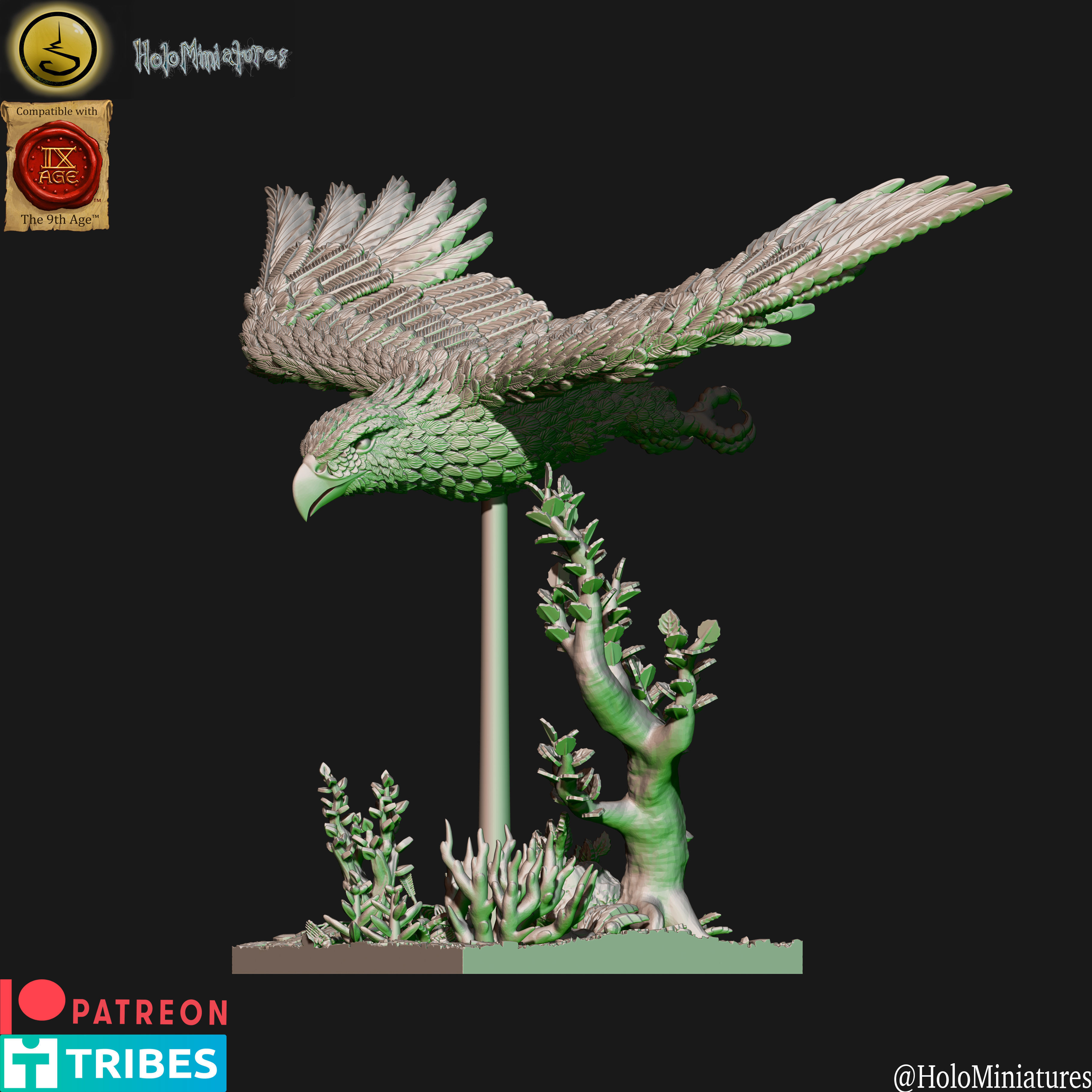Elven eagles 3D print model_2