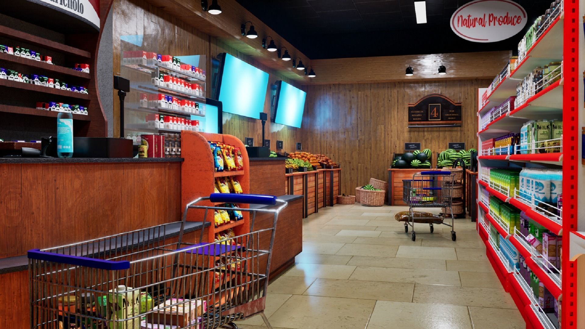 The Hyper Realistic Convenience Store 3D model_1