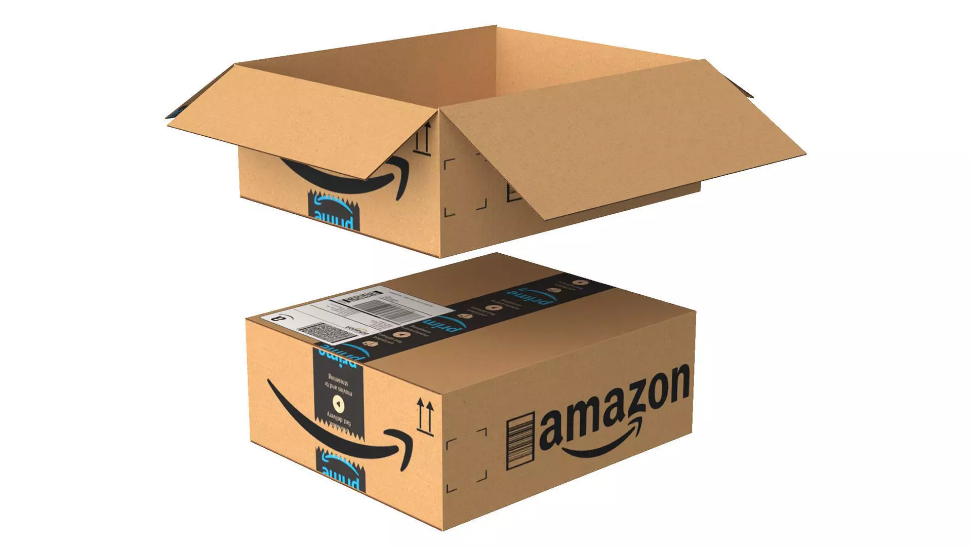 Amazon Box 1H PBR 12 Low-poly 3D model_0