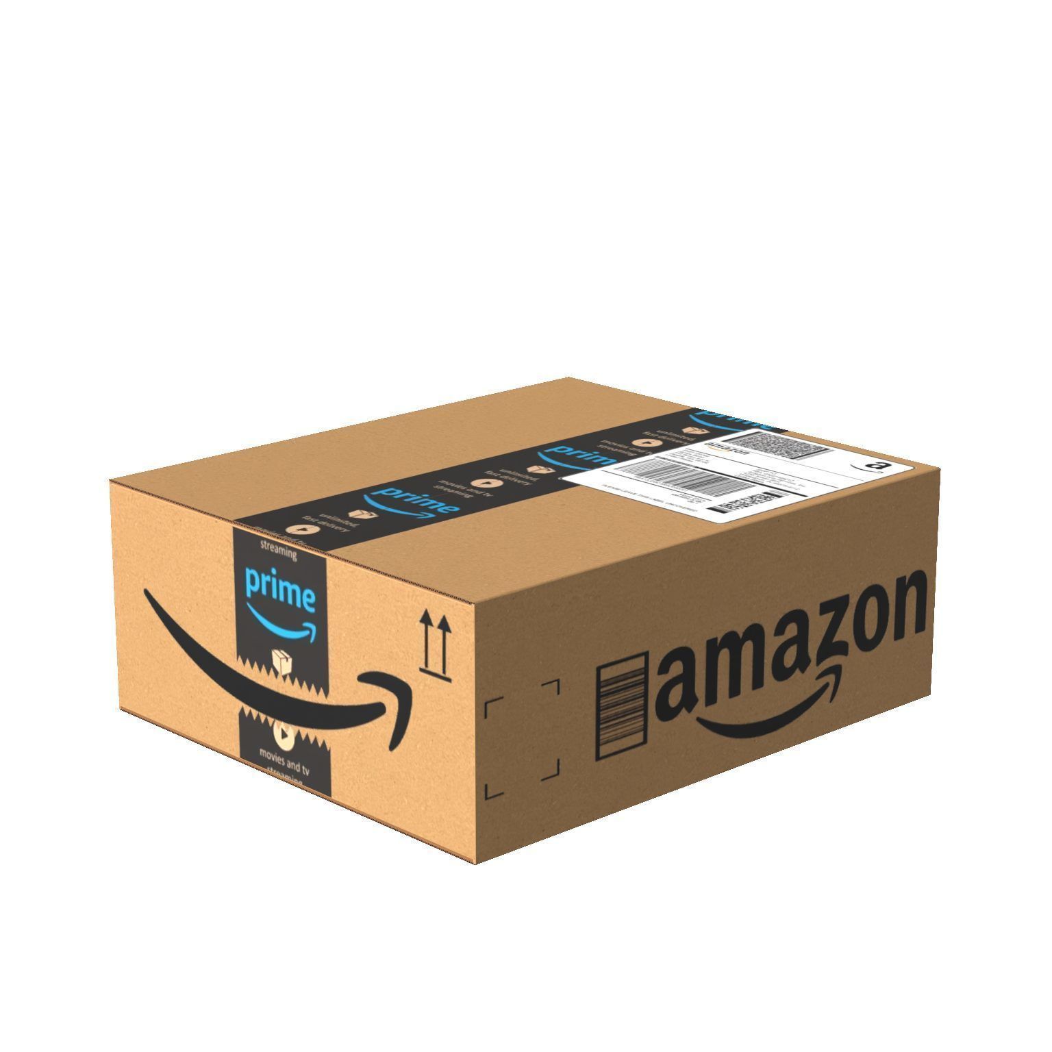 Amazon Box 1H PBR 12 Low-poly 3D model_4