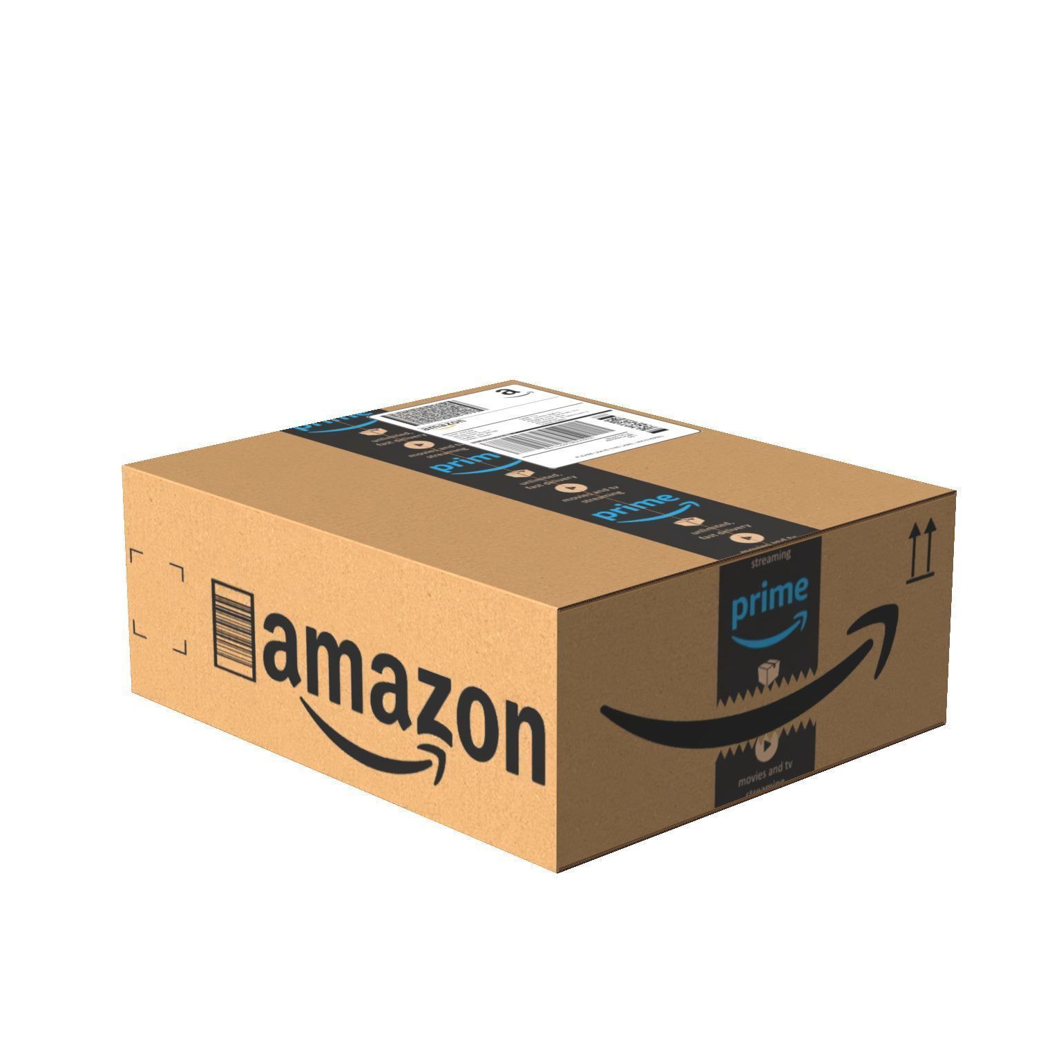 Amazon Box 1H PBR 12 Low-poly 3D model_6