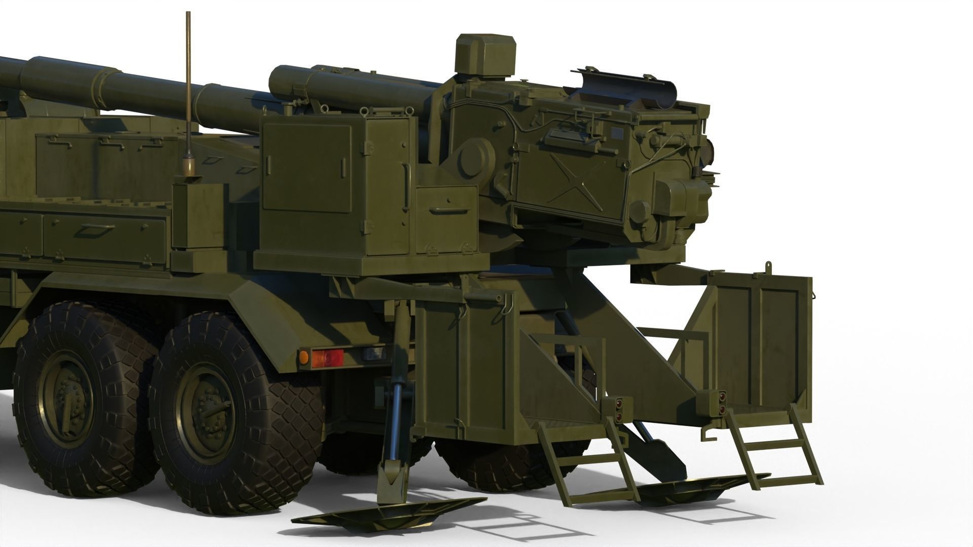 Malva 2s43 Self-propelled howitzer 3D model_16