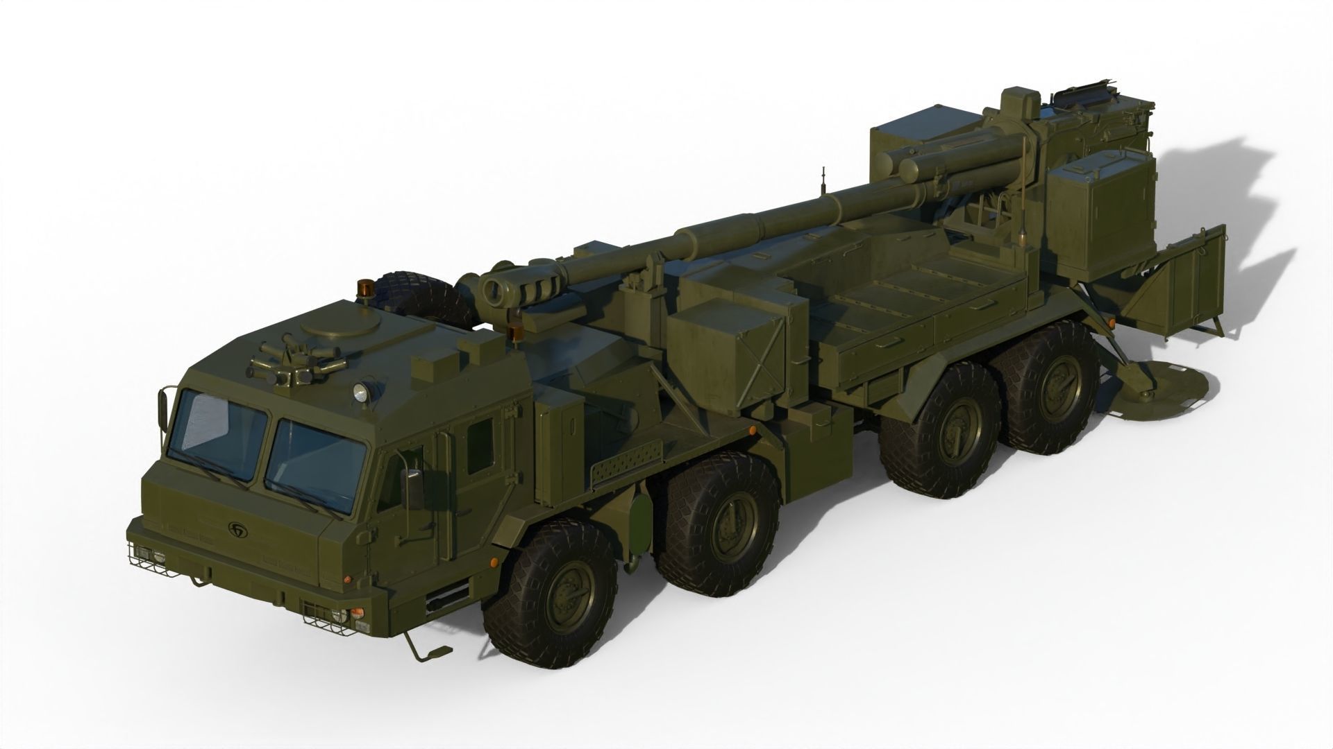 Malva 2s43 Self-propelled howitzer 3D model_18