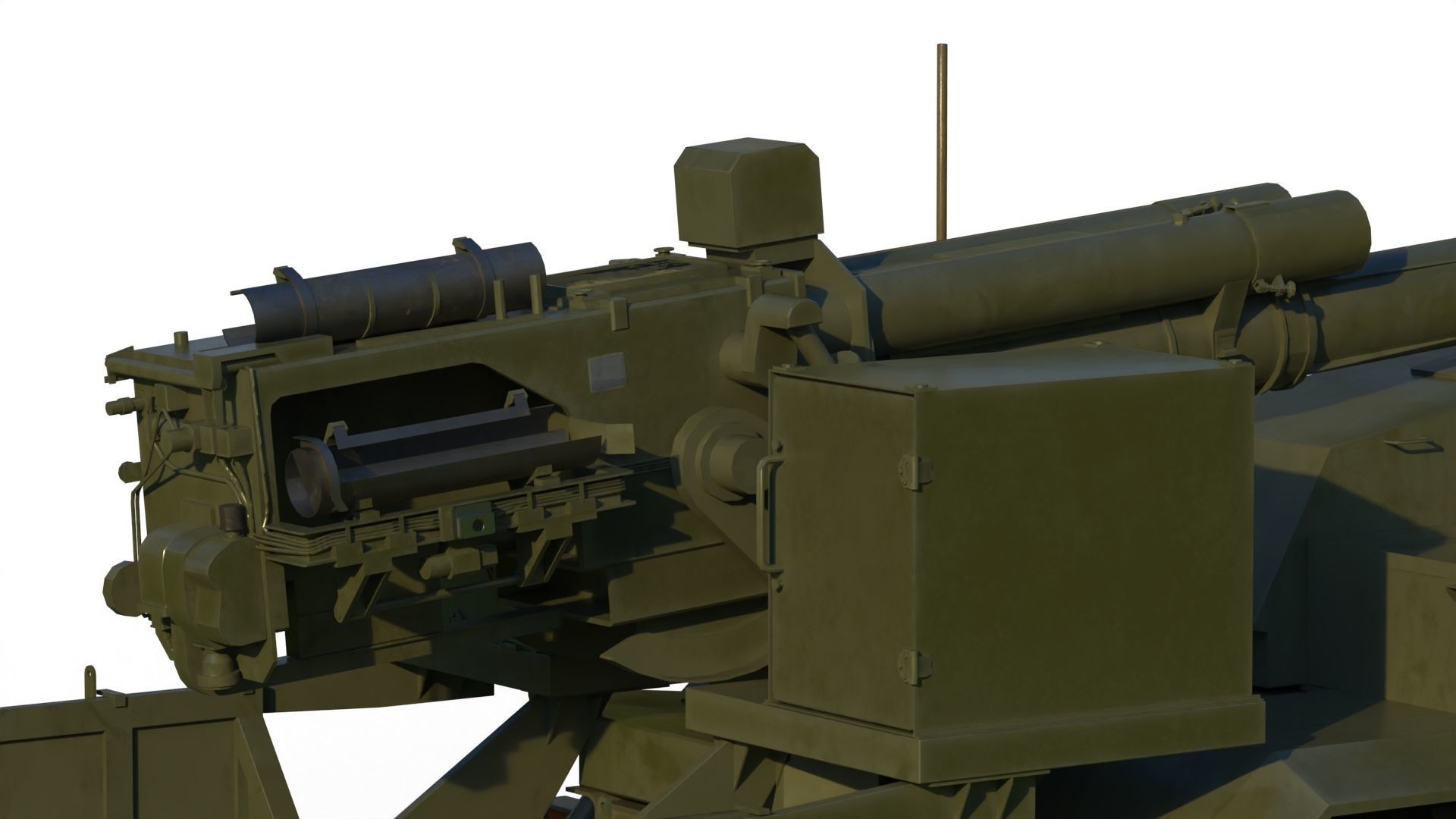 Malva 2s43 Self-propelled howitzer 3D model_11