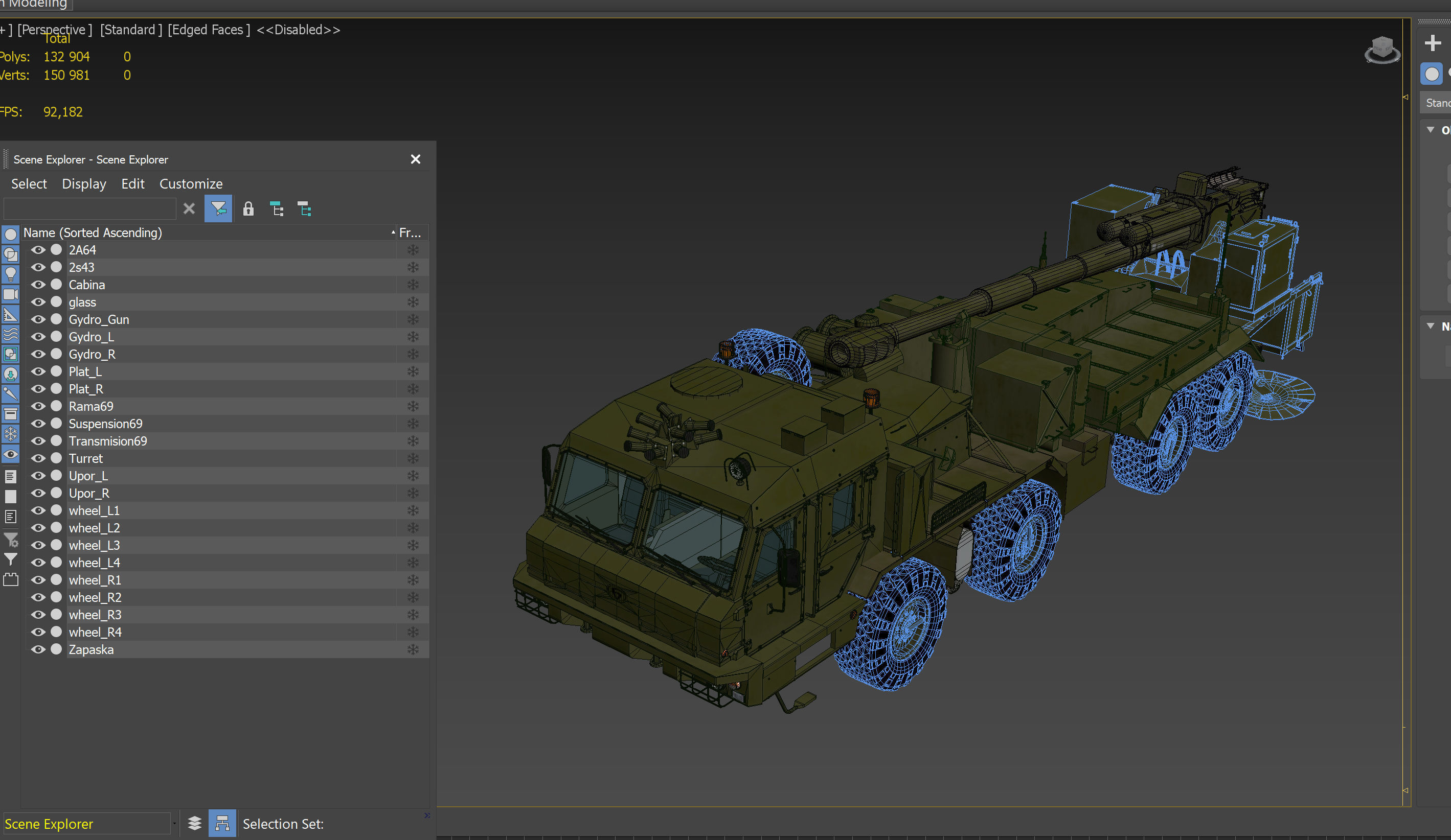 Malva 2s43 Self-propelled howitzer 3D model_22