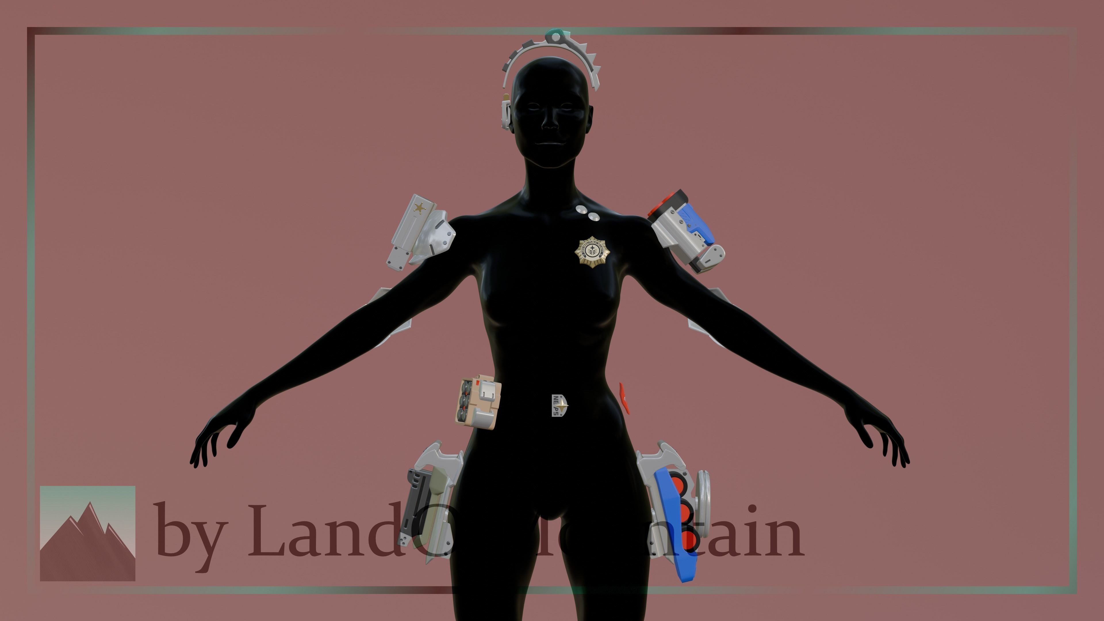 Zenless Zone Zero - Zhu Yuan Accessories 3D print model_1