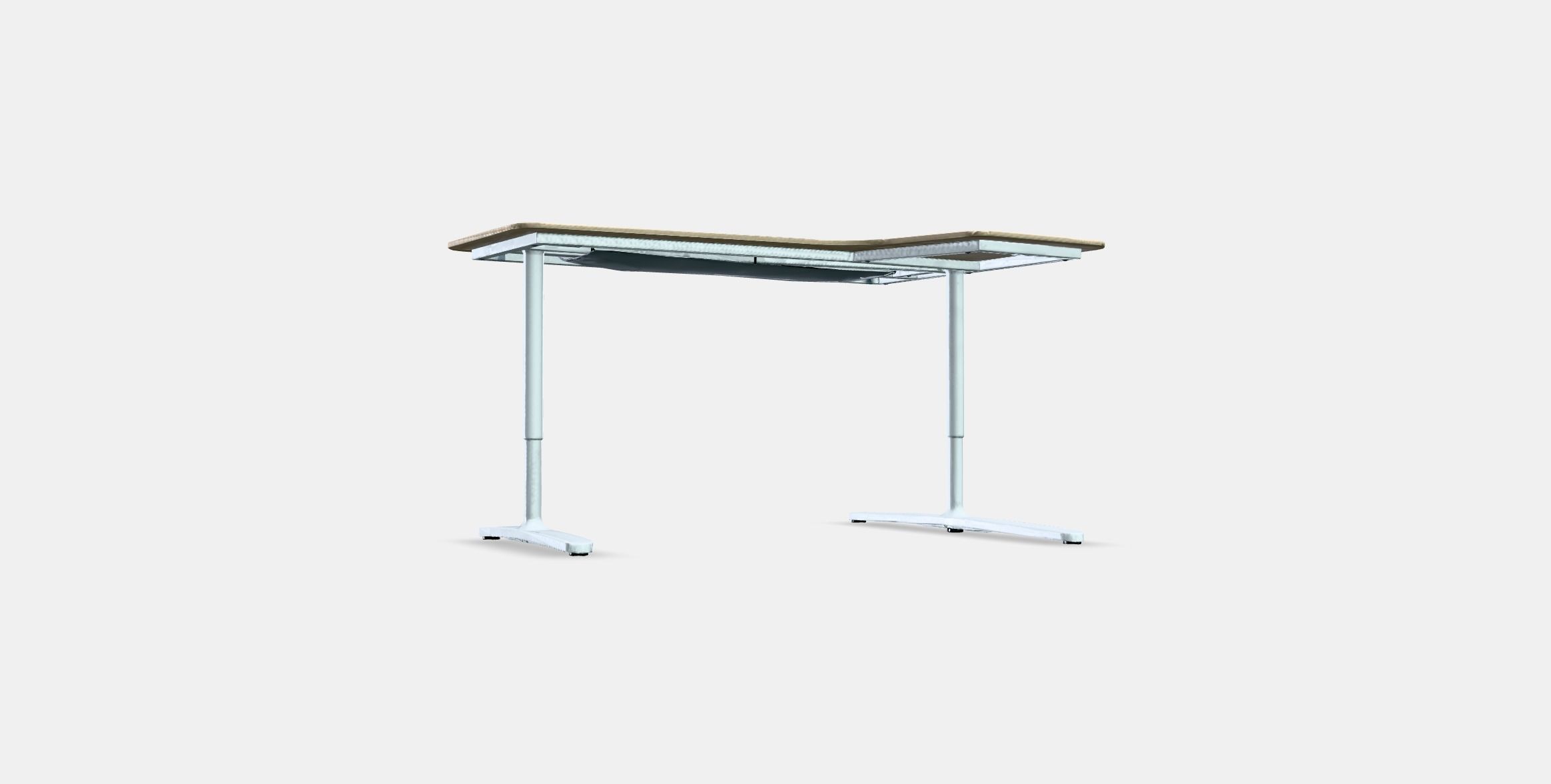 BEKANT Corner desk-right Low-poly 3D model_2