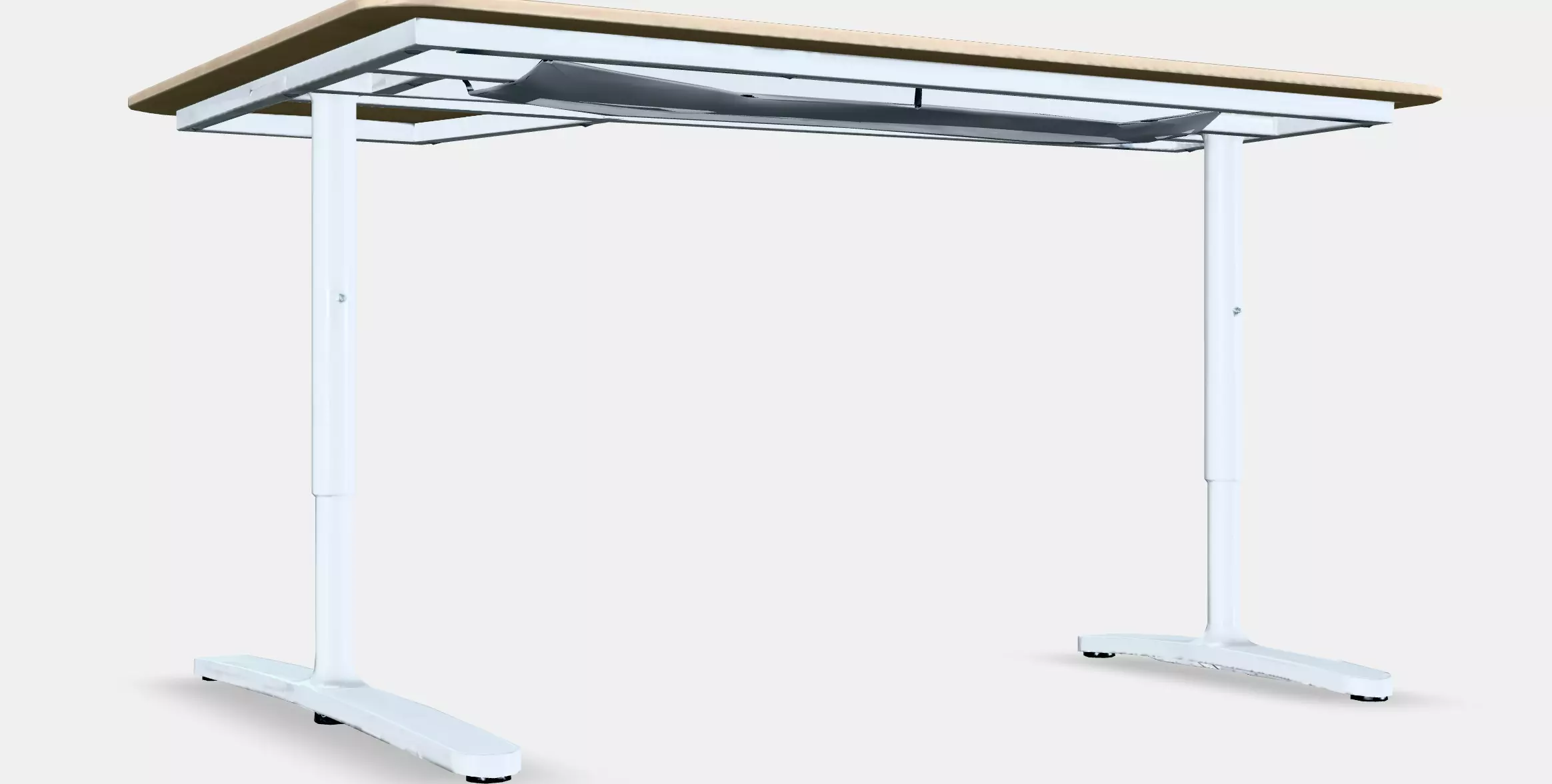 BEKANT Corner desk-right Low-poly 3D model_0