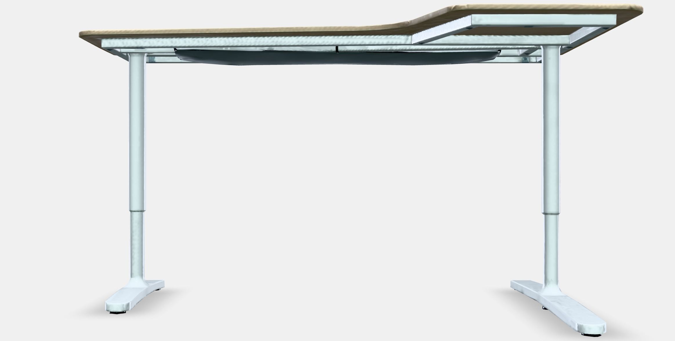 BEKANT Corner desk-right Low-poly 3D model_11