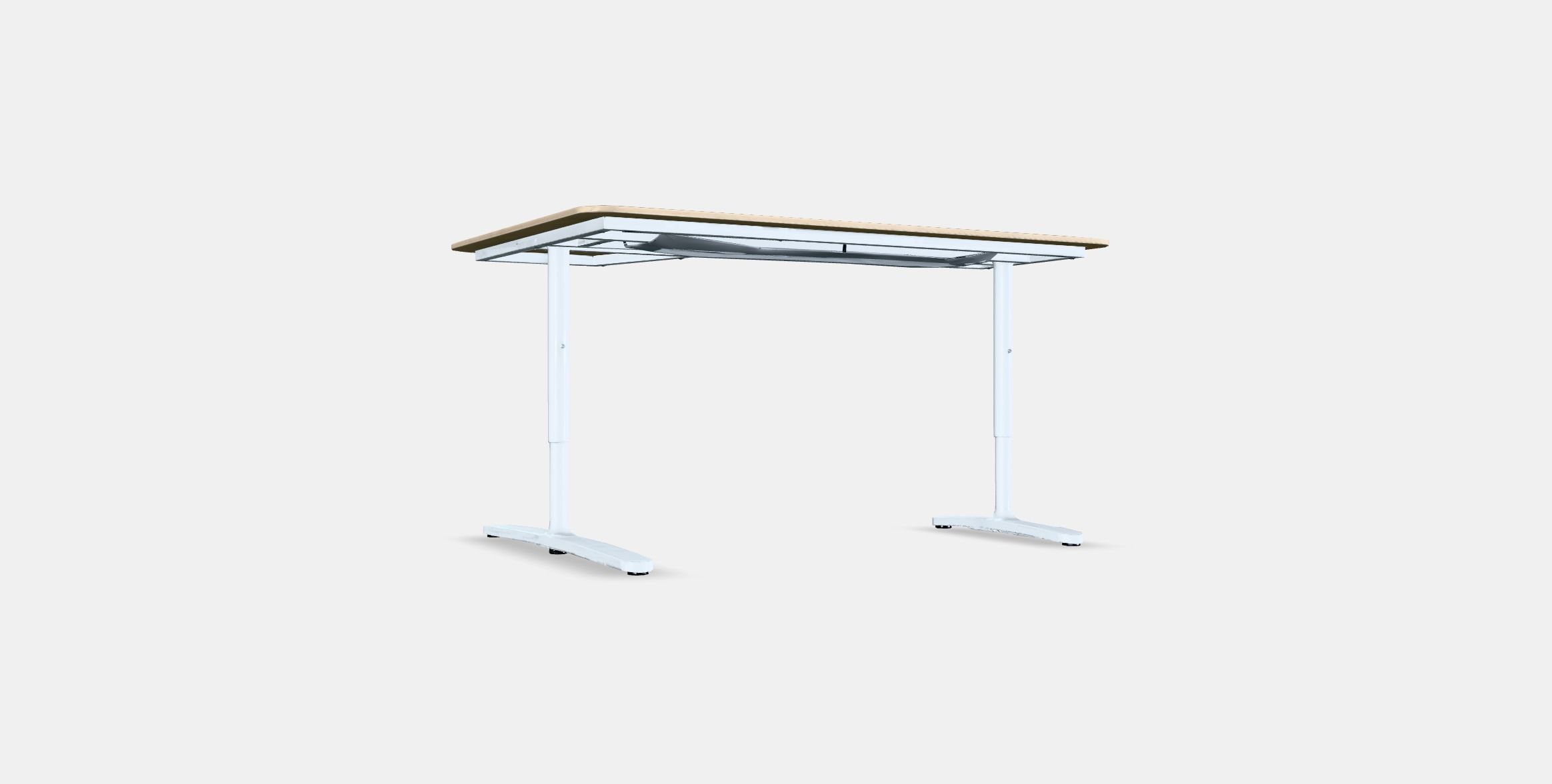 BEKANT Corner desk-right Low-poly 3D model_16