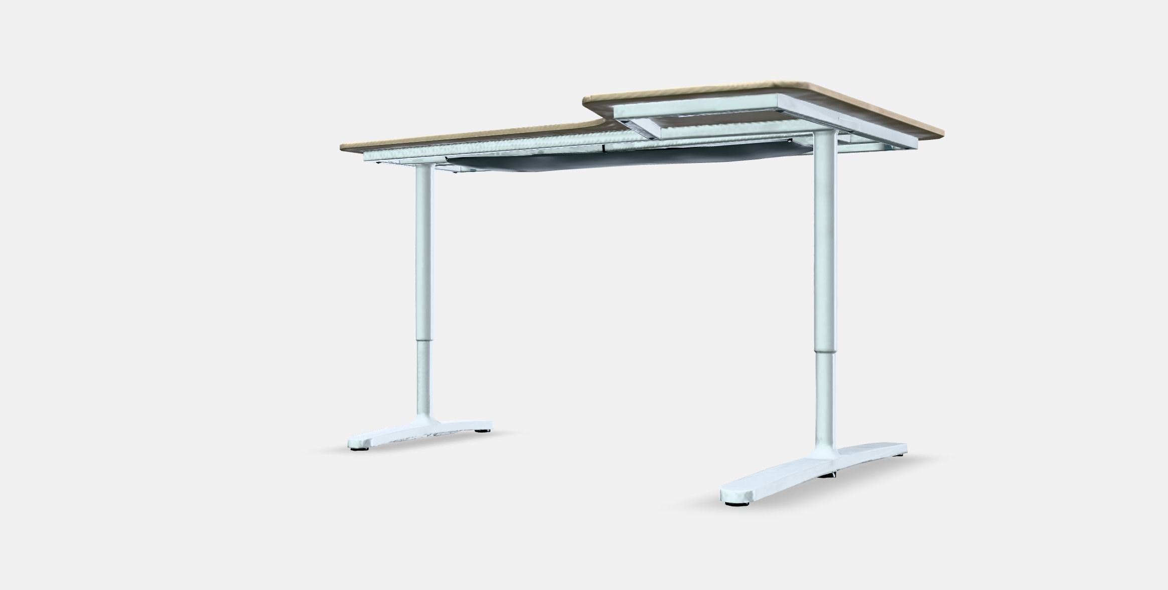 BEKANT Corner desk-right Low-poly 3D model_13