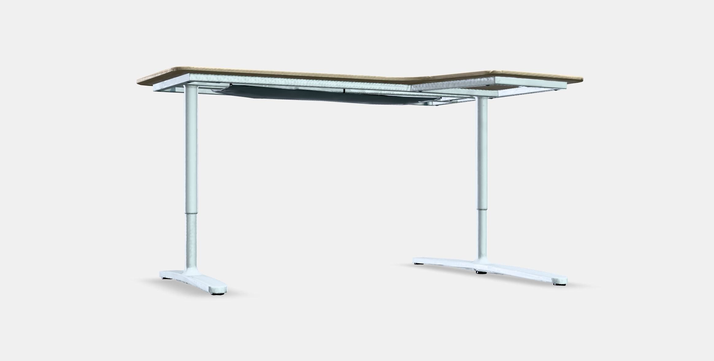 BEKANT Corner desk-right Low-poly 3D model_9