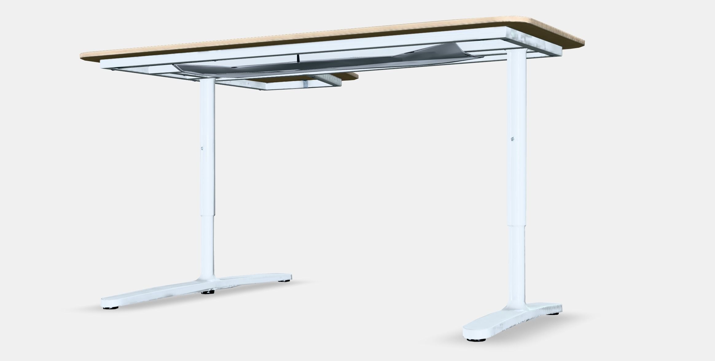 BEKANT Corner desk-right Low-poly 3D model_7