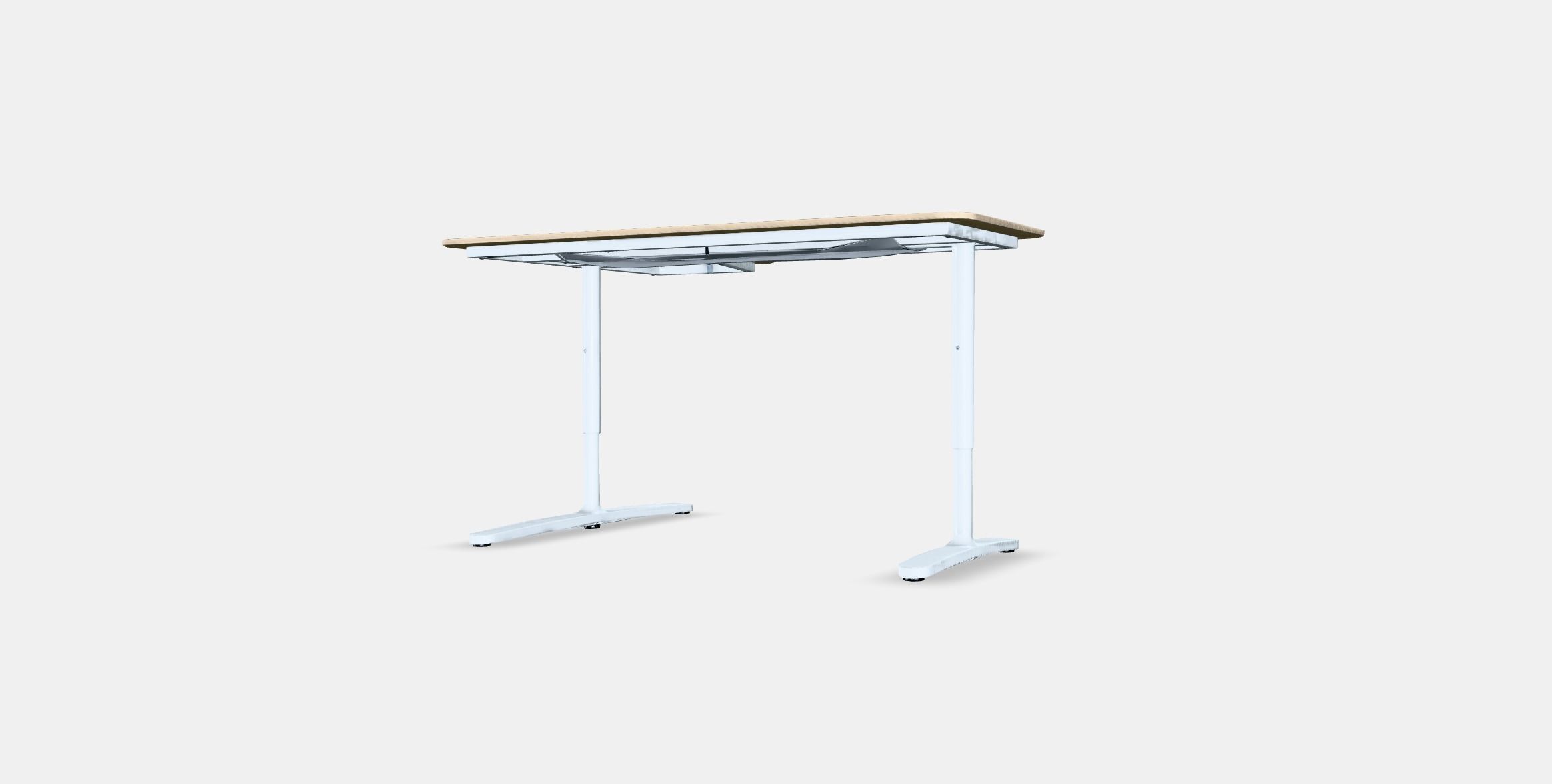 BEKANT Corner desk-right Low-poly 3D model_5