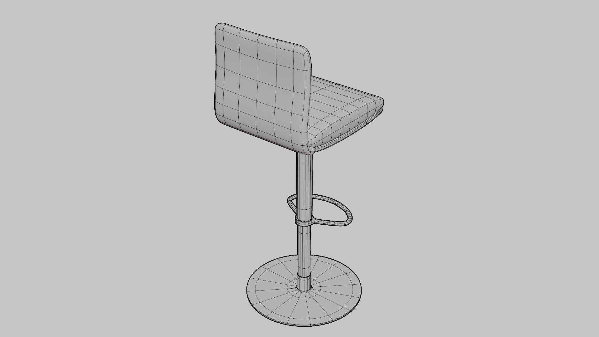 Alessia barstool 3D model_7
