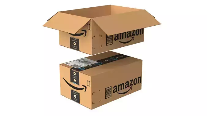 Amazon Box 1G PBR 13 Low-poly 3D model