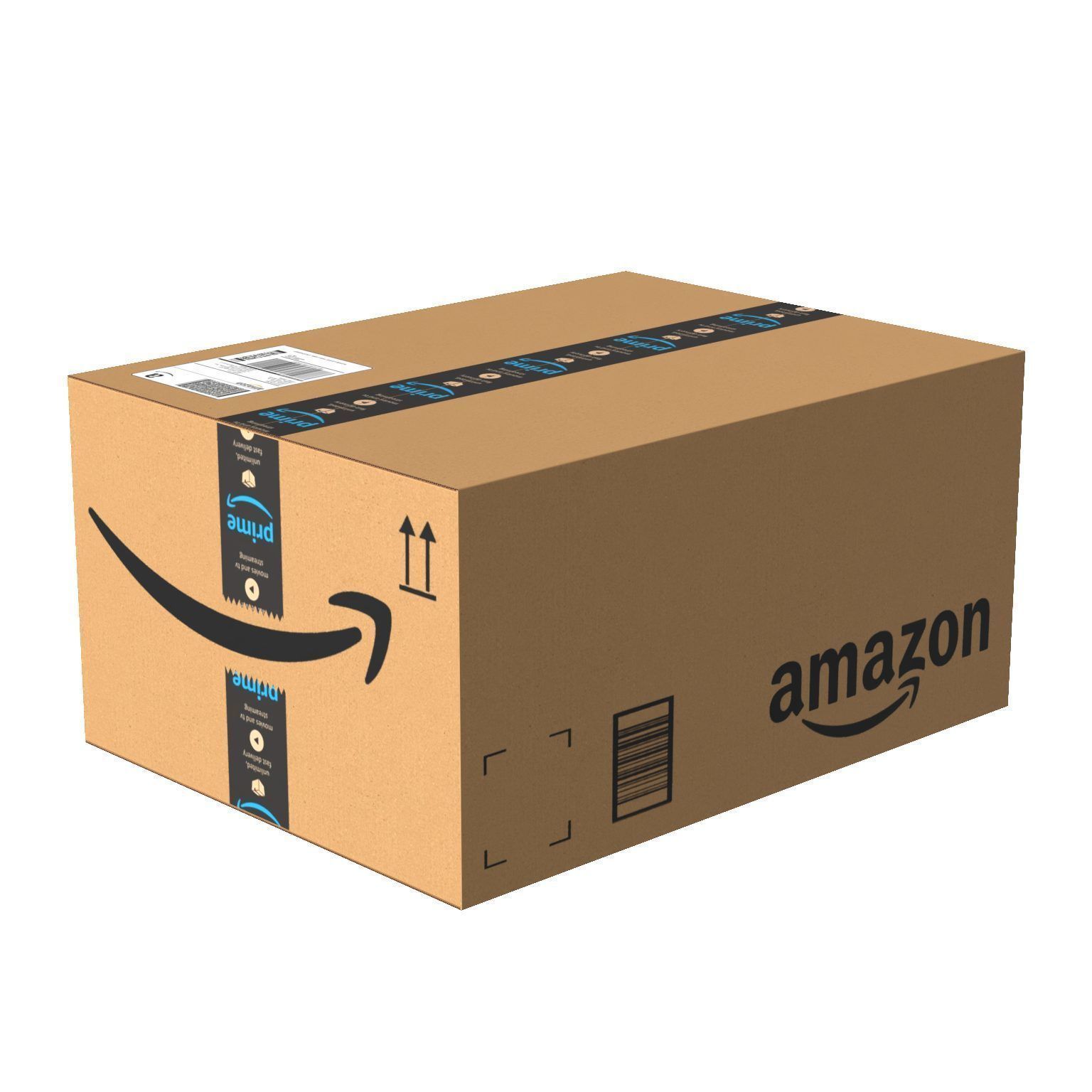 Amazon Box 1E PBR 14 Low-poly 3D model_1