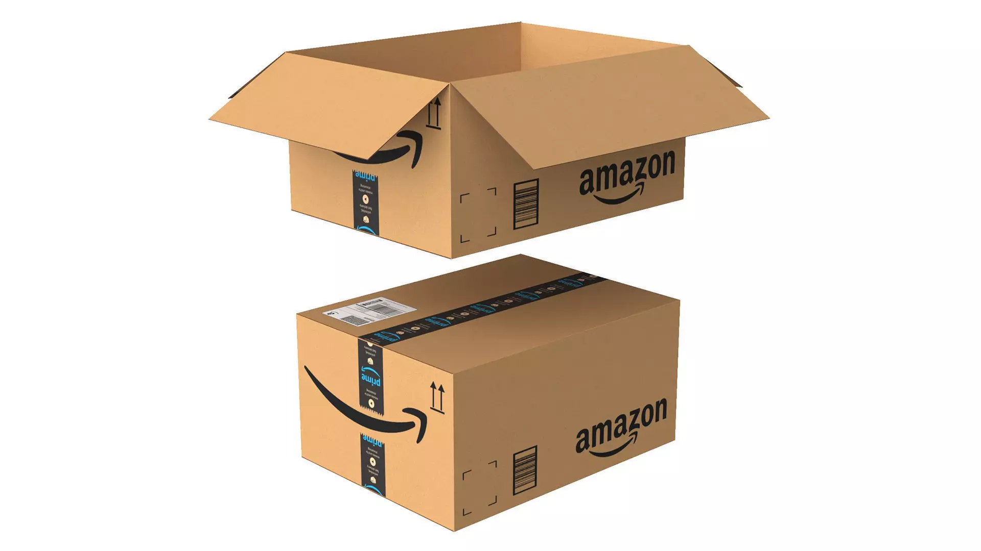 Amazon Box 1E PBR 14 Low-poly 3D model_0