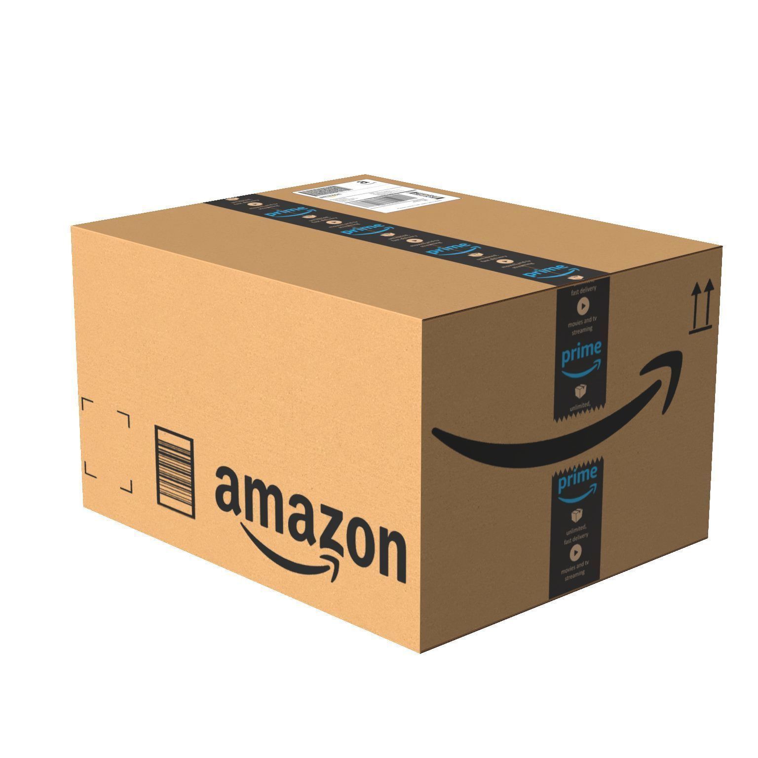 Amazon Box 1D PBR 15 Low-poly 3D model_6