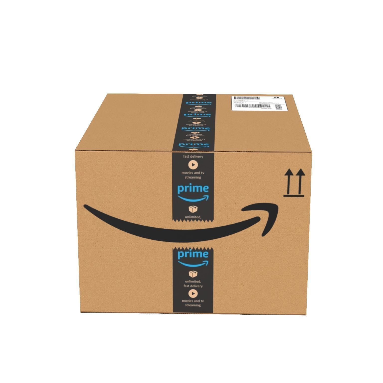 Amazon Box 1D PBR 15 Low-poly 3D model_5