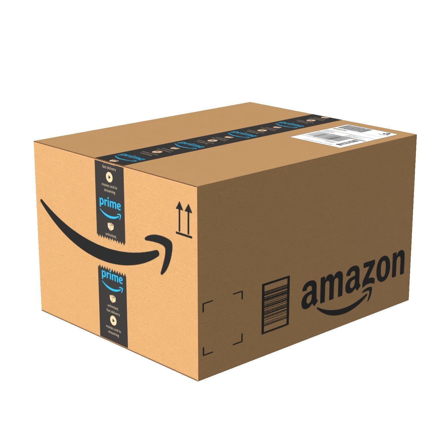 Amazon Box 1D PBR 15 Low-poly 3D model_3