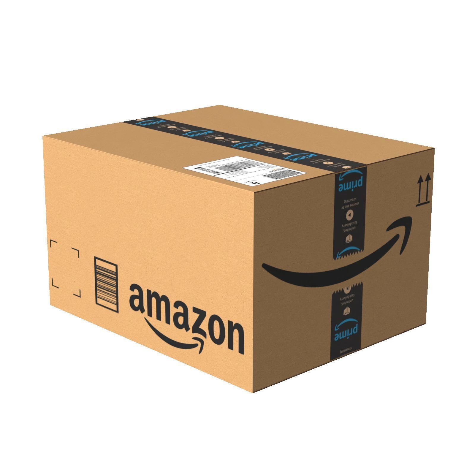 Amazon Box 1D PBR 15 Low-poly 3D model_2