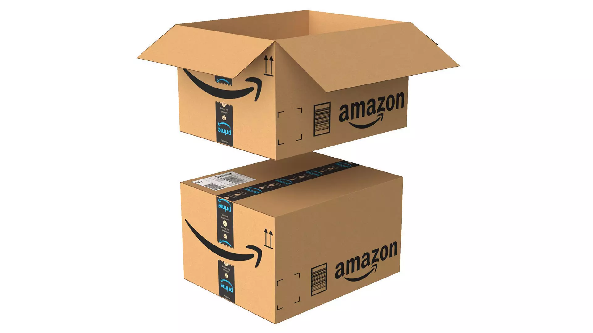 Amazon Box 1D PBR 15 Low-poly 3D model_0