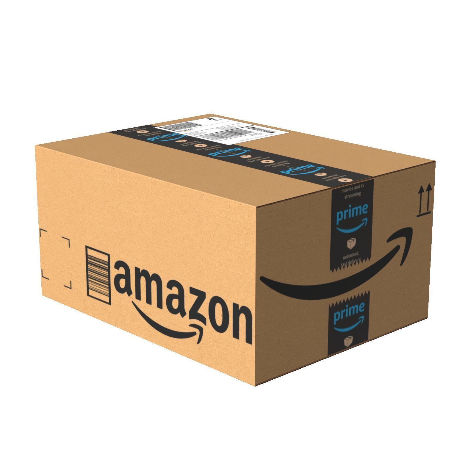 Amazon Box 1B PBR 17 Low-poly 3D model_6