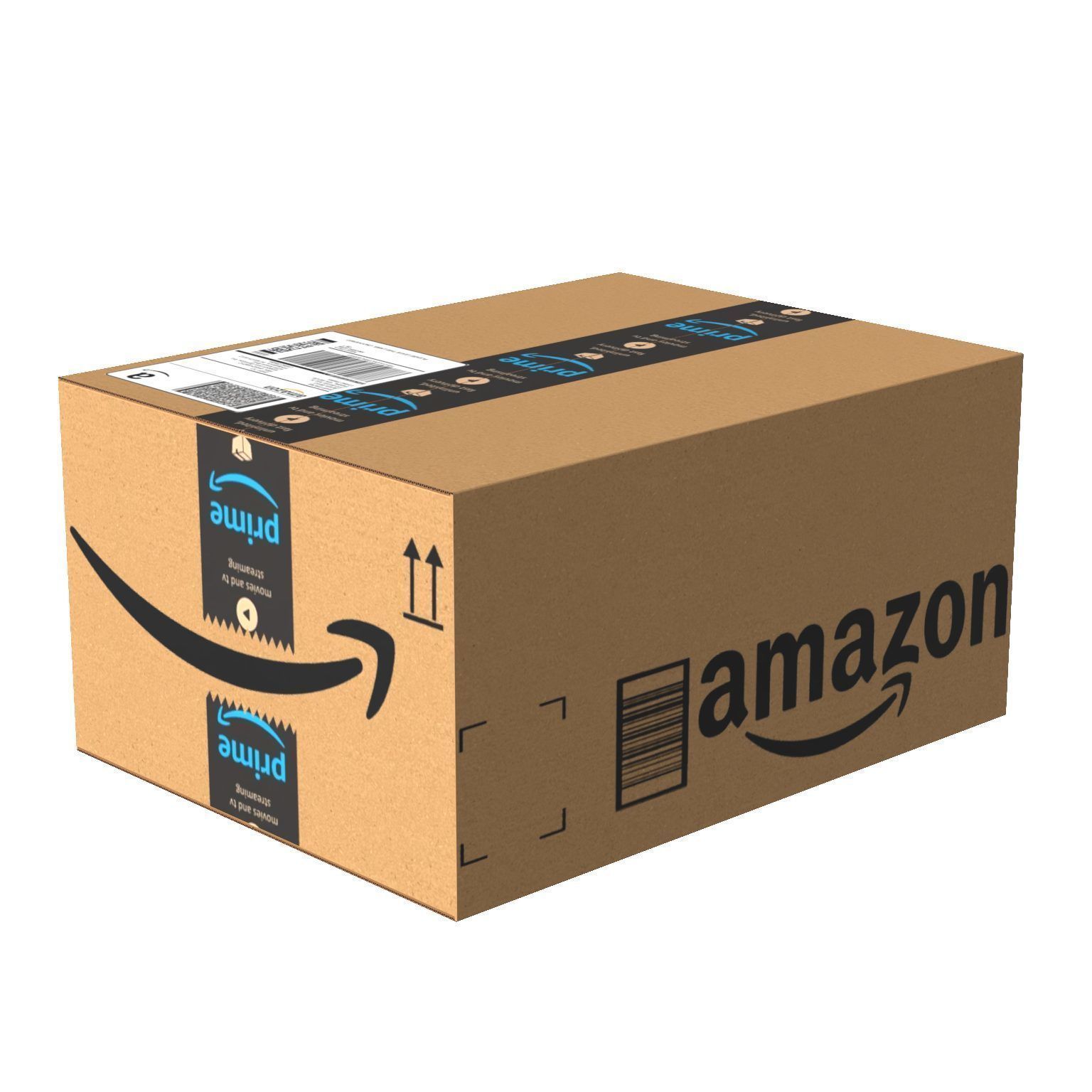 Amazon Box 1B PBR 17 Low-poly 3D model_1