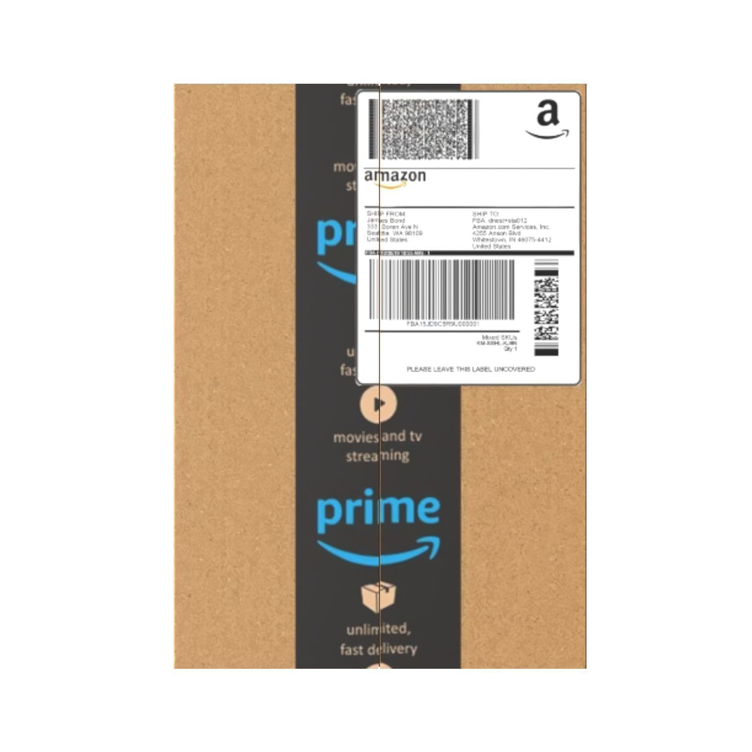 Amazon Box 1A PBR 18 Low-poly 3D model_9