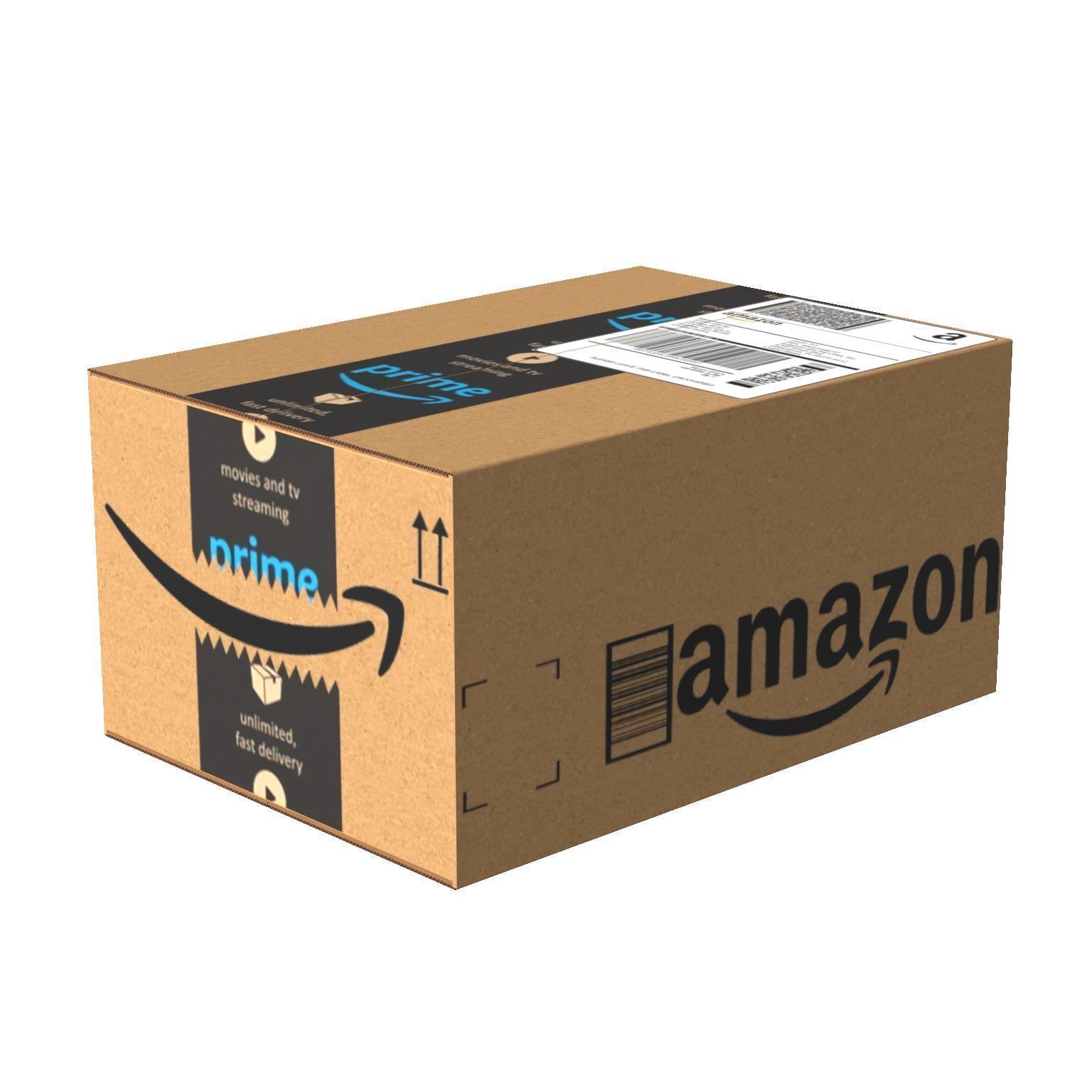 Amazon Box 1A PBR 18 Low-poly 3D model_4
