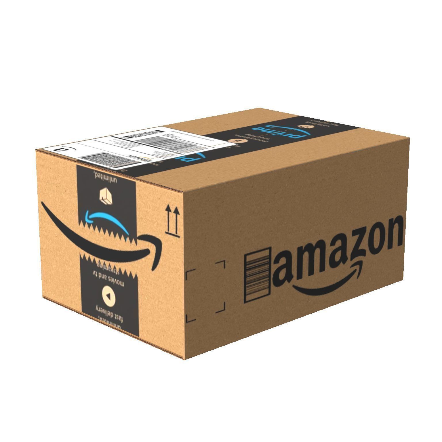 Amazon Box 1A PBR 18 Low-poly 3D model_1