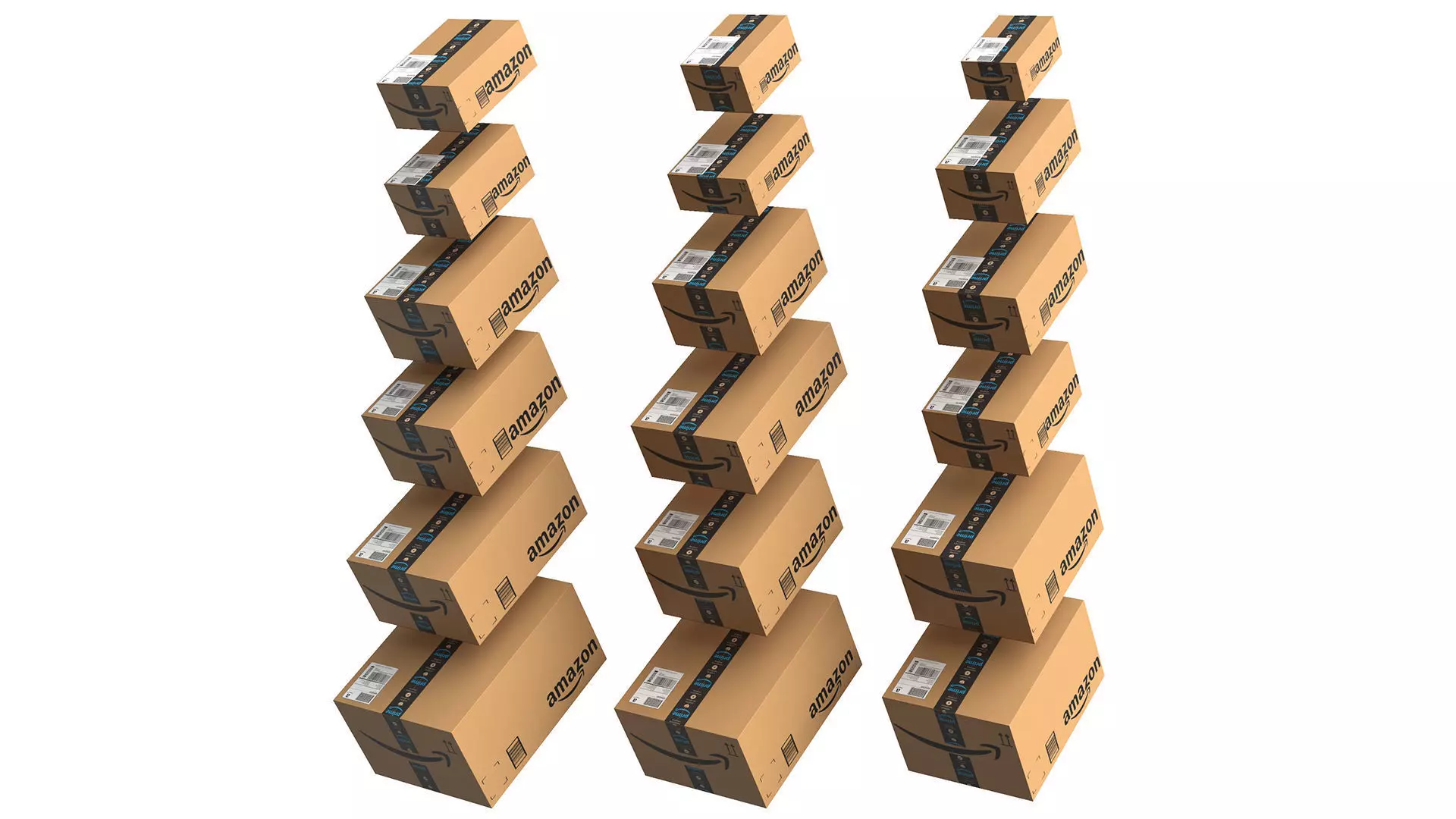 Amazon Boxes Collection PBR 3D Model Pack