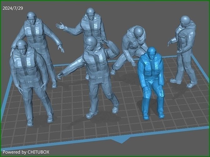 Life boat crew Free 3D print model