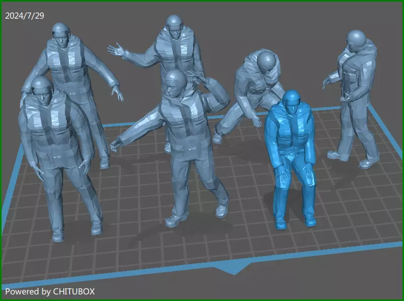 Life boat crew Free 3D print model