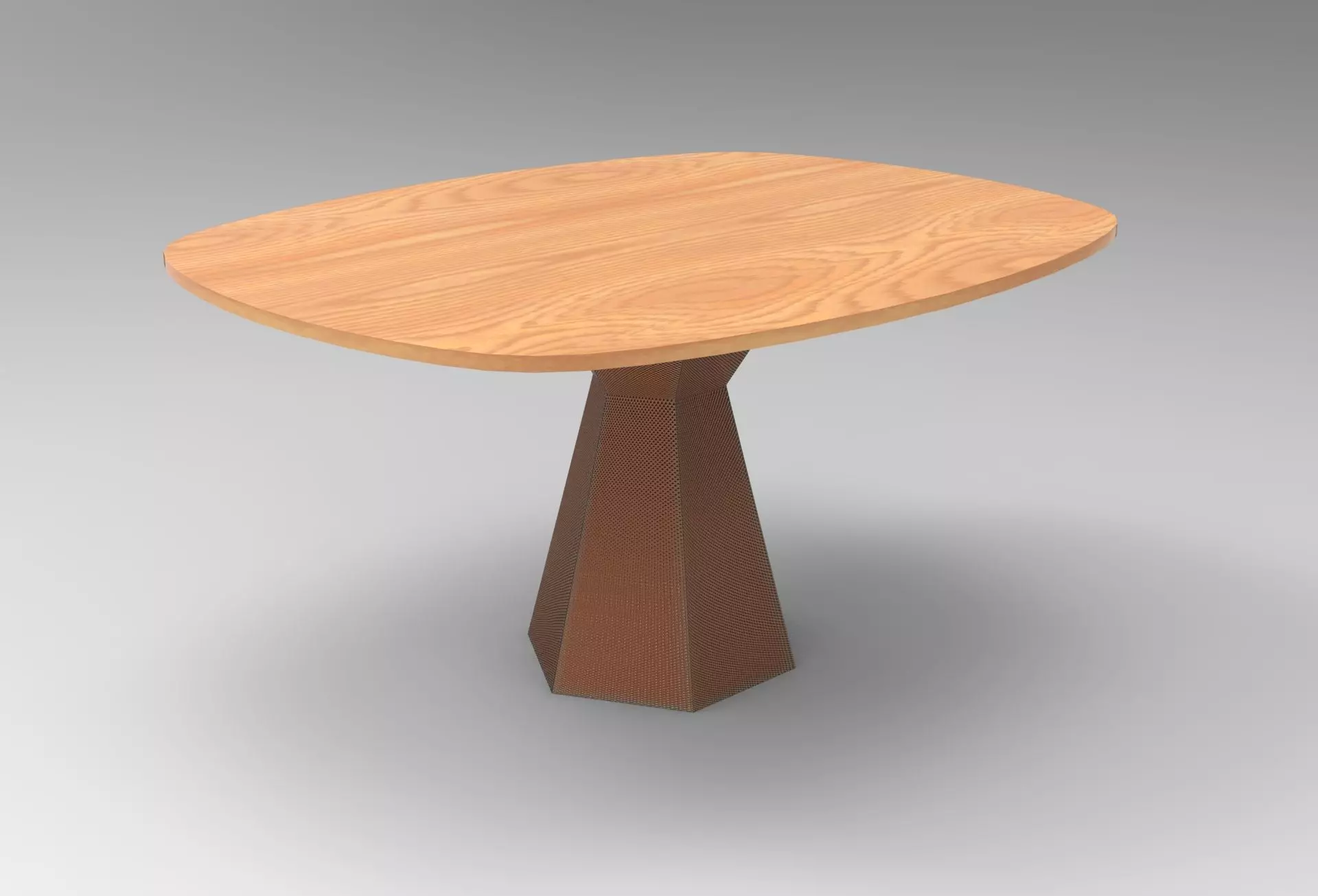 Hunka Dining Table Low-poly 3D model_0