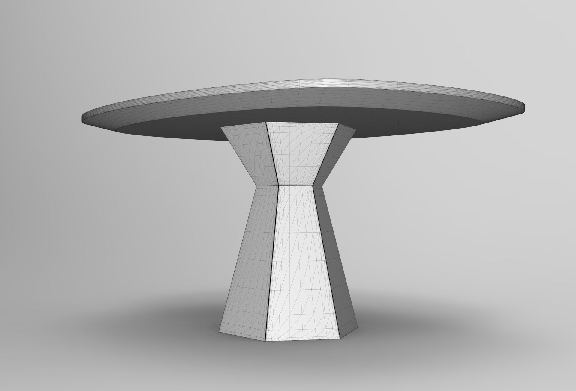 Hunka Dining Table Low-poly 3D model_6