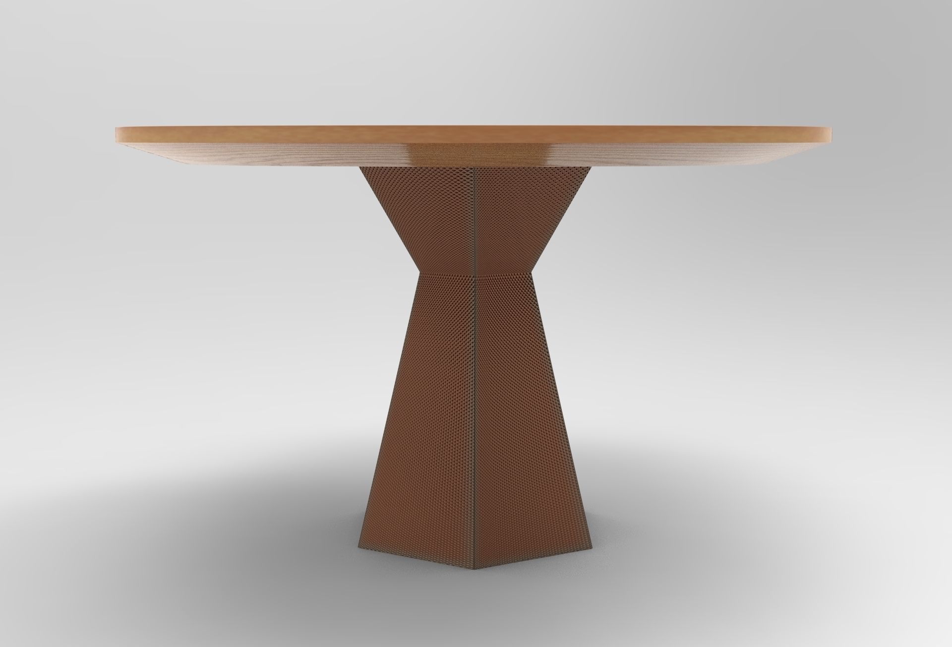 Hunka Dining Table Low-poly 3D model_2