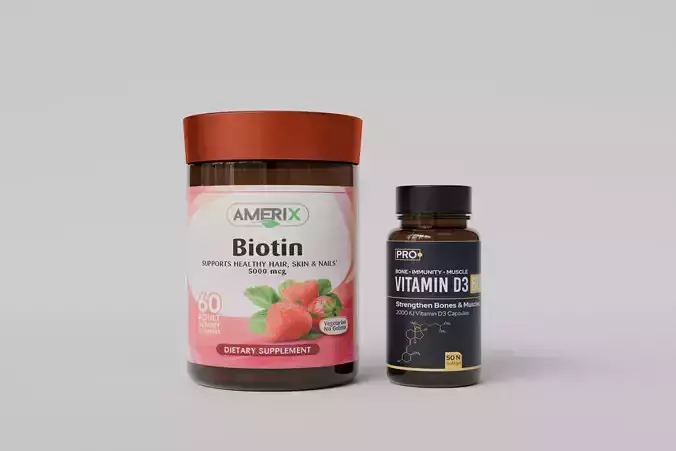 Capsule Bottle Vitamin