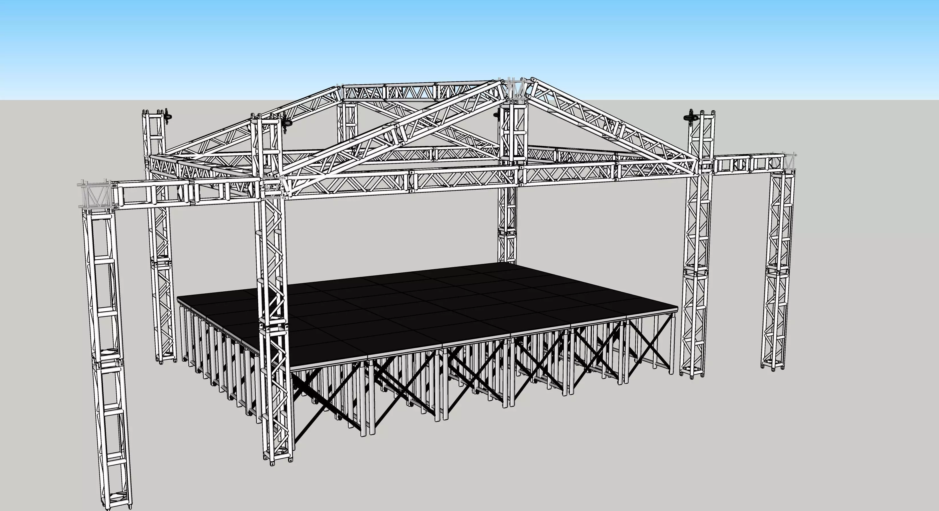 Escenario para conciertos 3D model