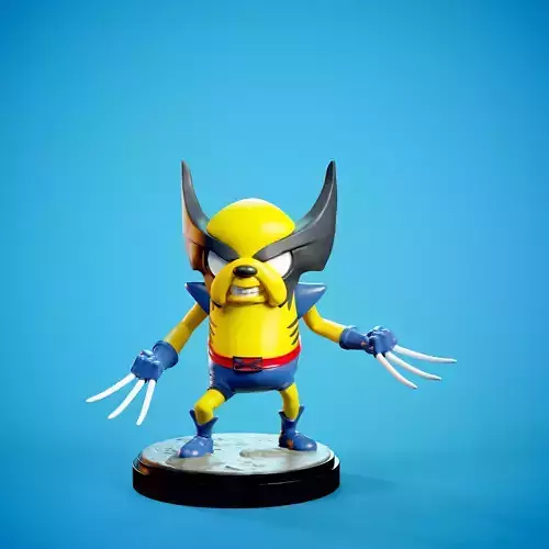 Wolverine Jake Adventure Time fanart