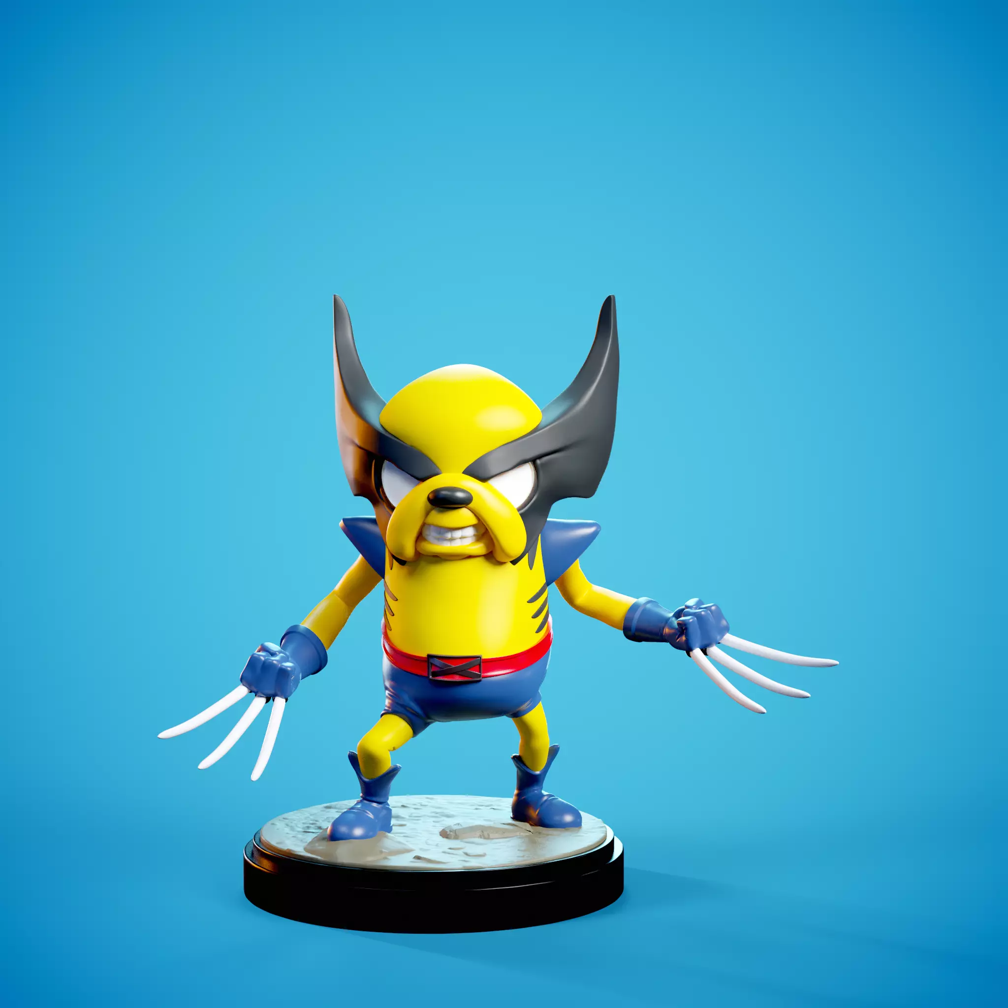 Wolverine Jake Adventure Time fanart 3D print model_0