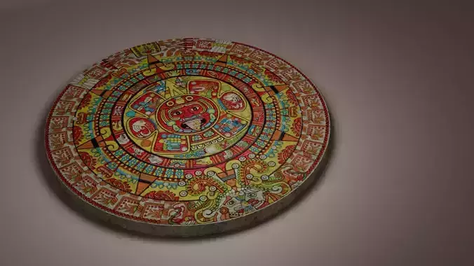 Aztec 3d calendar 