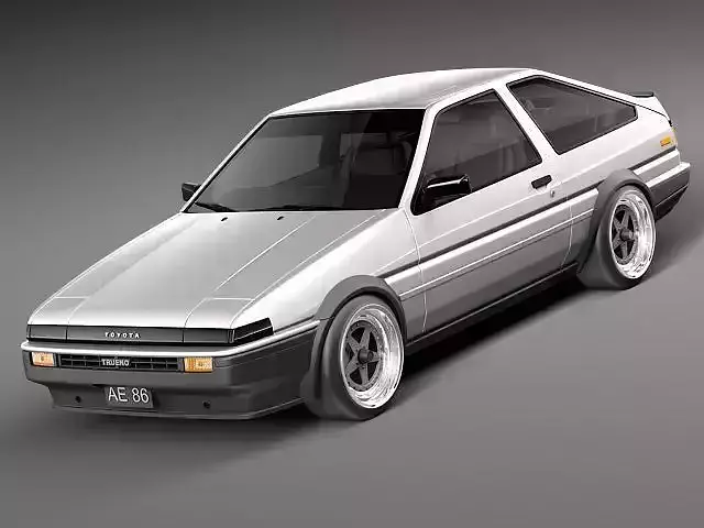 Toyota AE86 Levin 1983 1987 3D Model