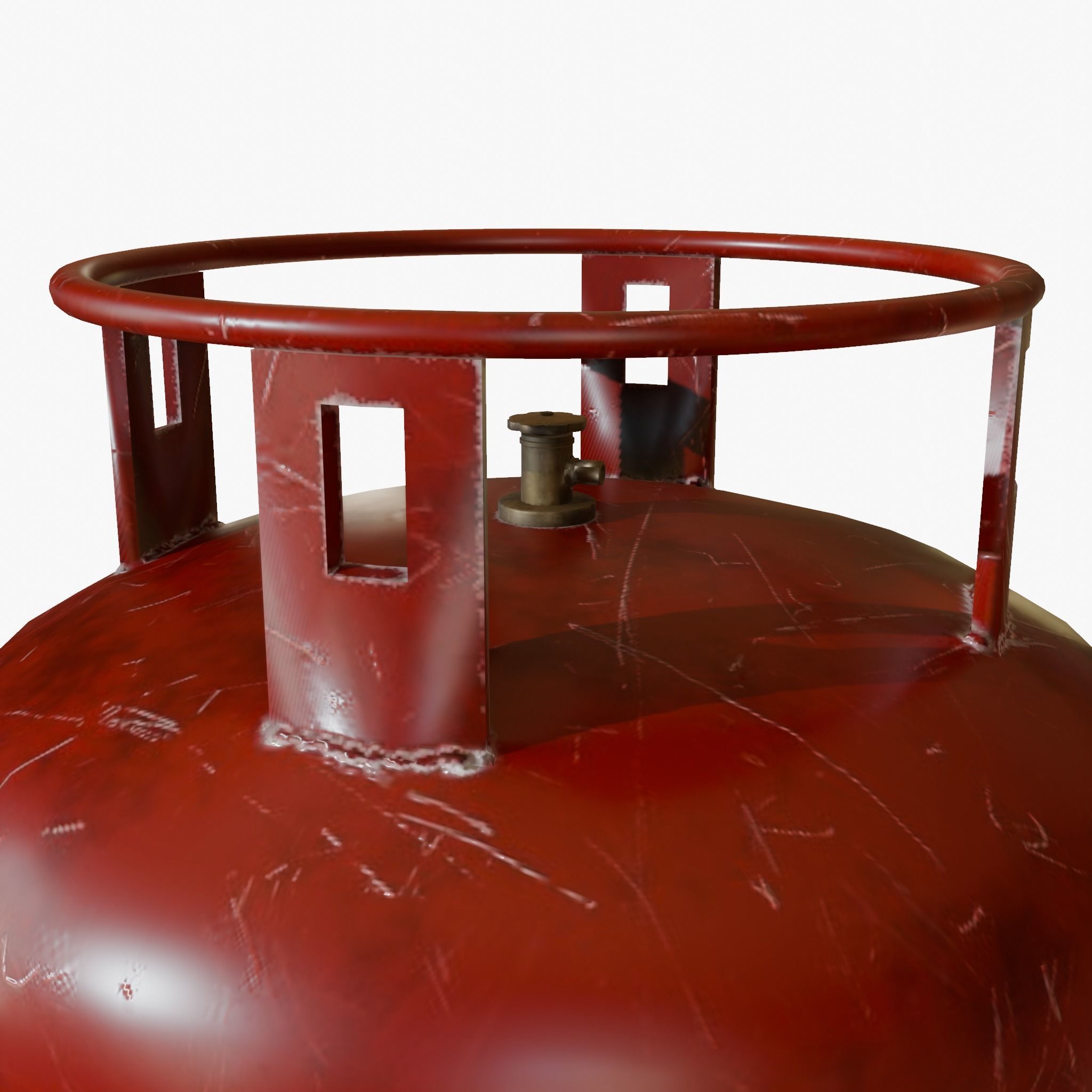 Gas Cylinders Low-poly 3D model_12