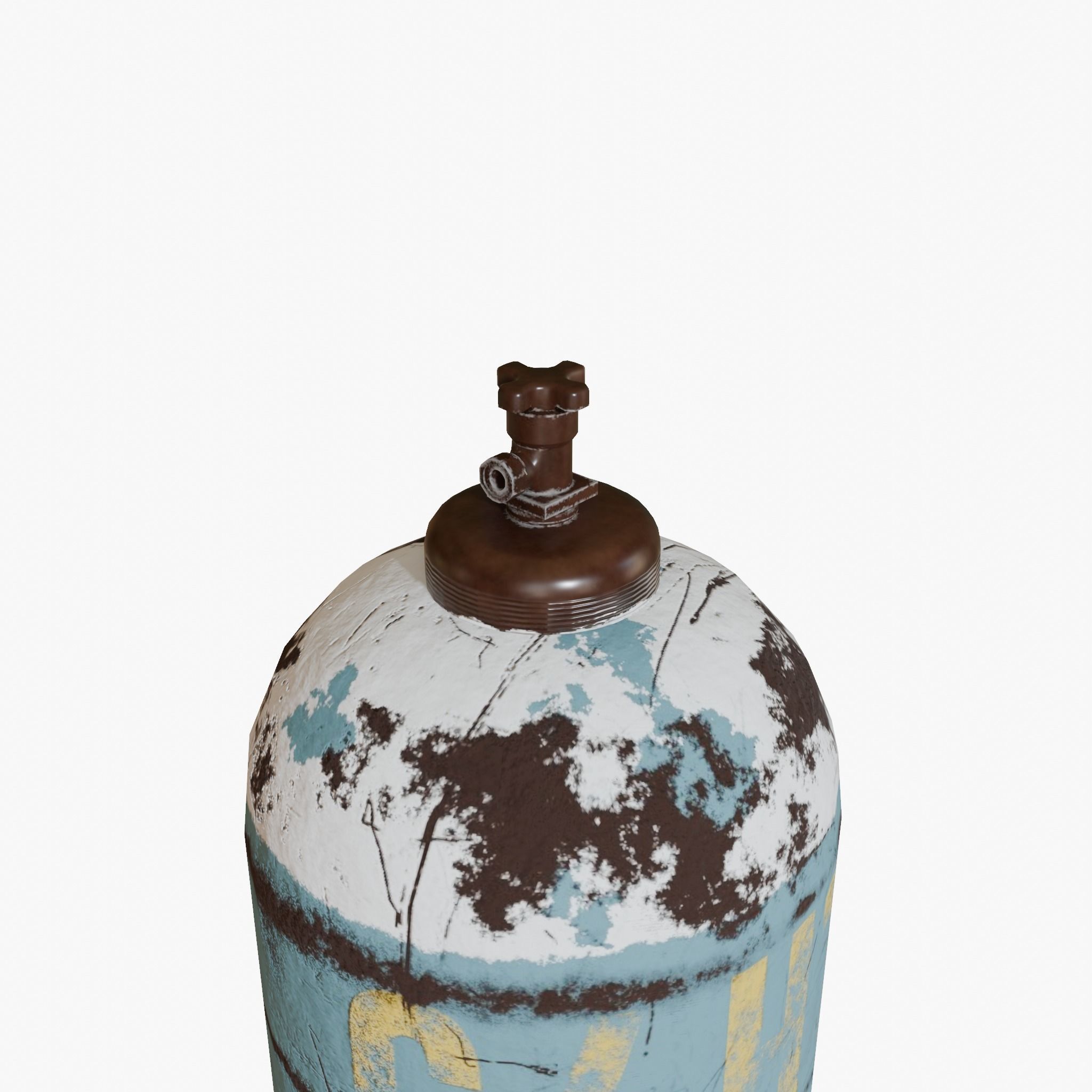 Gas Cylinders Low-poly 3D model_9