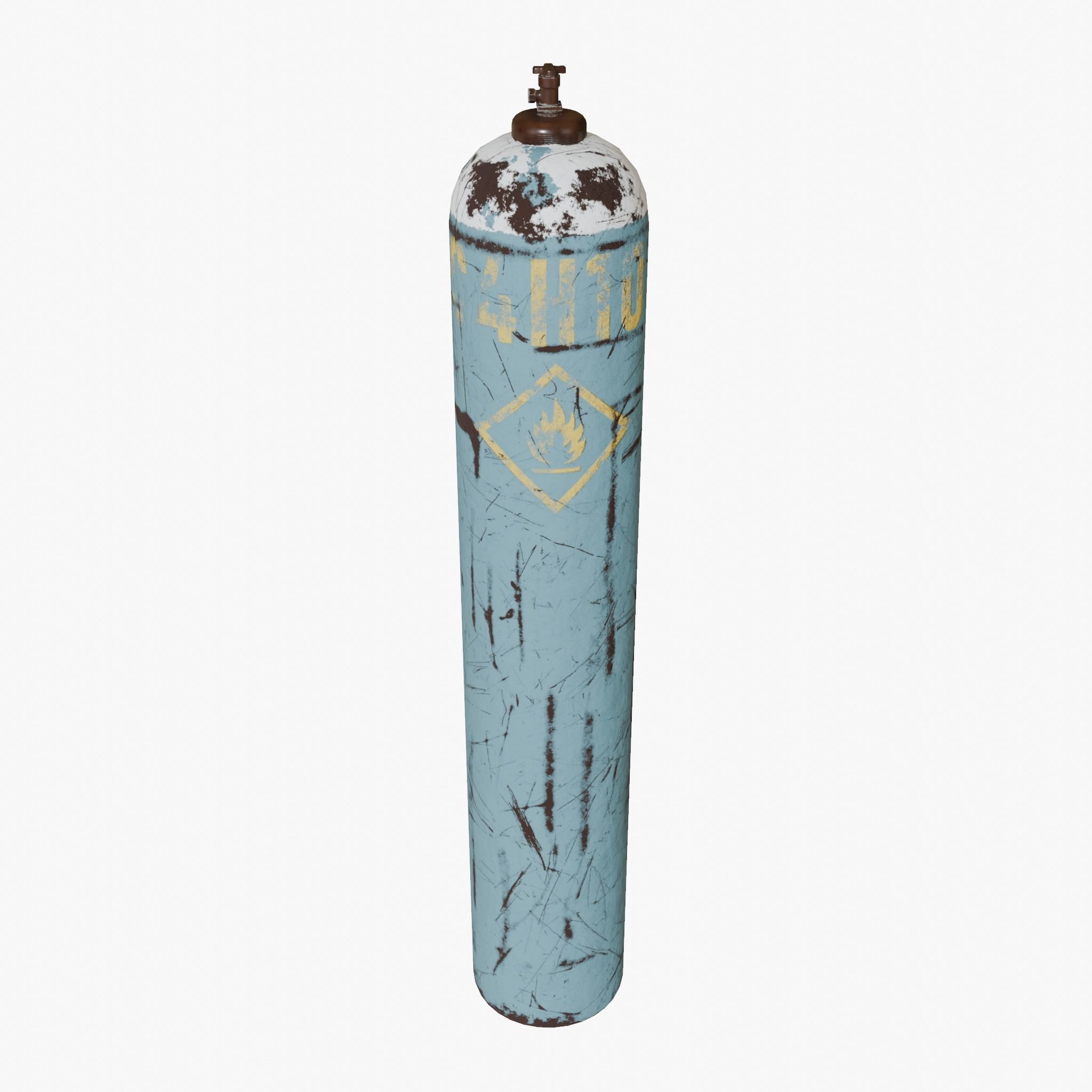 Gas Cylinders Low-poly 3D model_3
